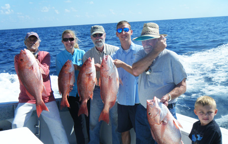 Red Snapper Fishing in the Gulf Charisma Charters